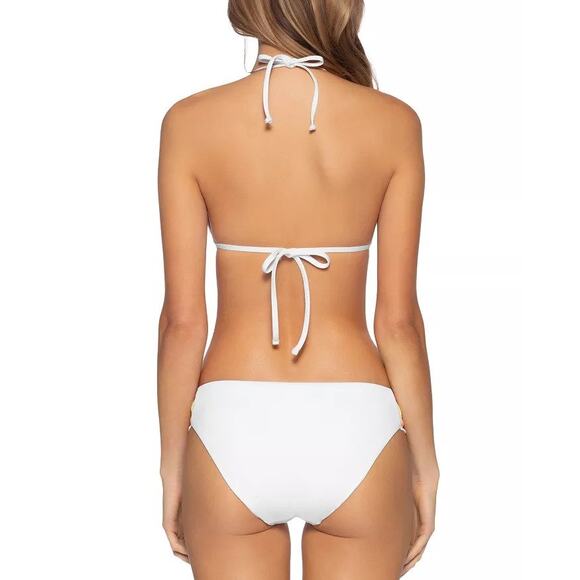 Becca French Trellis Hipster X-Large Bikini Bottom White Rainbow - Picture 3 of 8